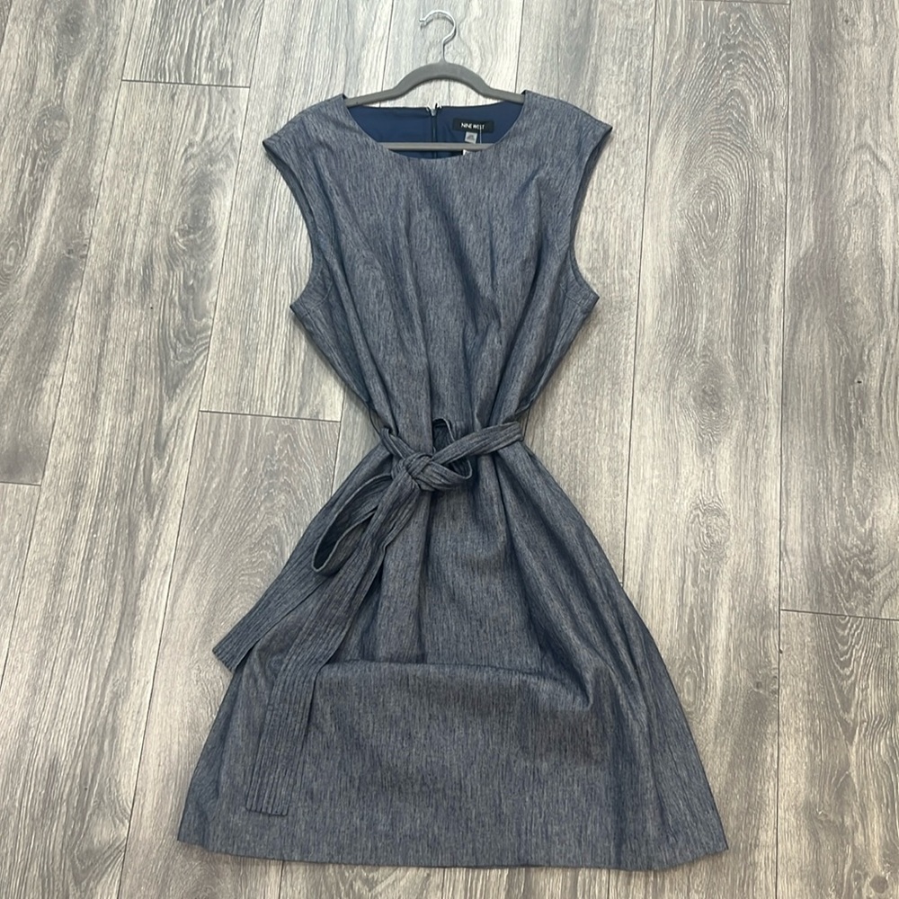 Grey/ blue denim like dress